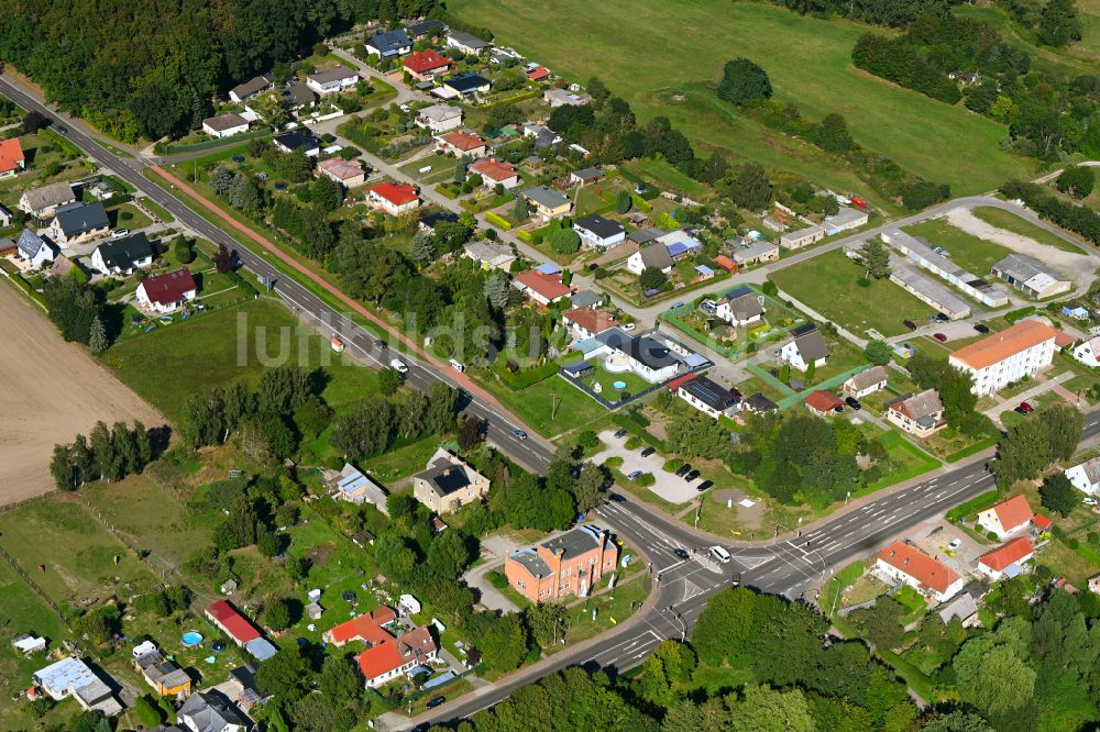 Luftaufnahme Löbnitz - Ortsansicht in Löbnitz im Bundesland Mecklenburg-Vorpommern, Deutschland