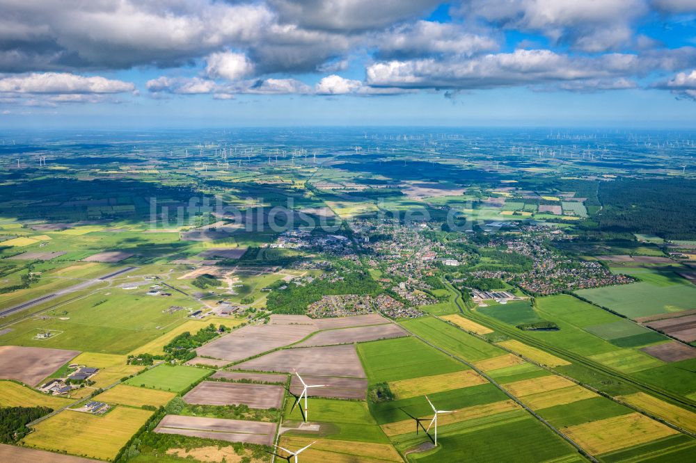 Luftbild Leck - Ortsansicht in Leck im Bundesland Schleswig-Holstein, Deutschland