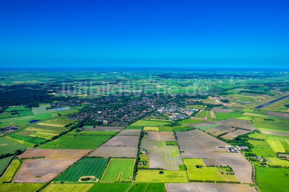 Luftbild Leck - Ortsansicht in Leck im Bundesland Schleswig-Holstein, Deutschland