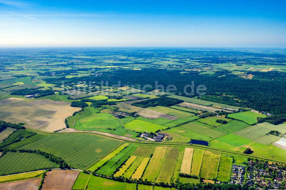 Leck von oben - Ortsansicht in Leck im Bundesland Schleswig-Holstein, Deutschland