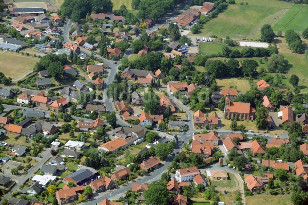 Leiferde aus der Vogelperspektive: Ortsansicht in Leiferde im Bundesland Niedersachsen