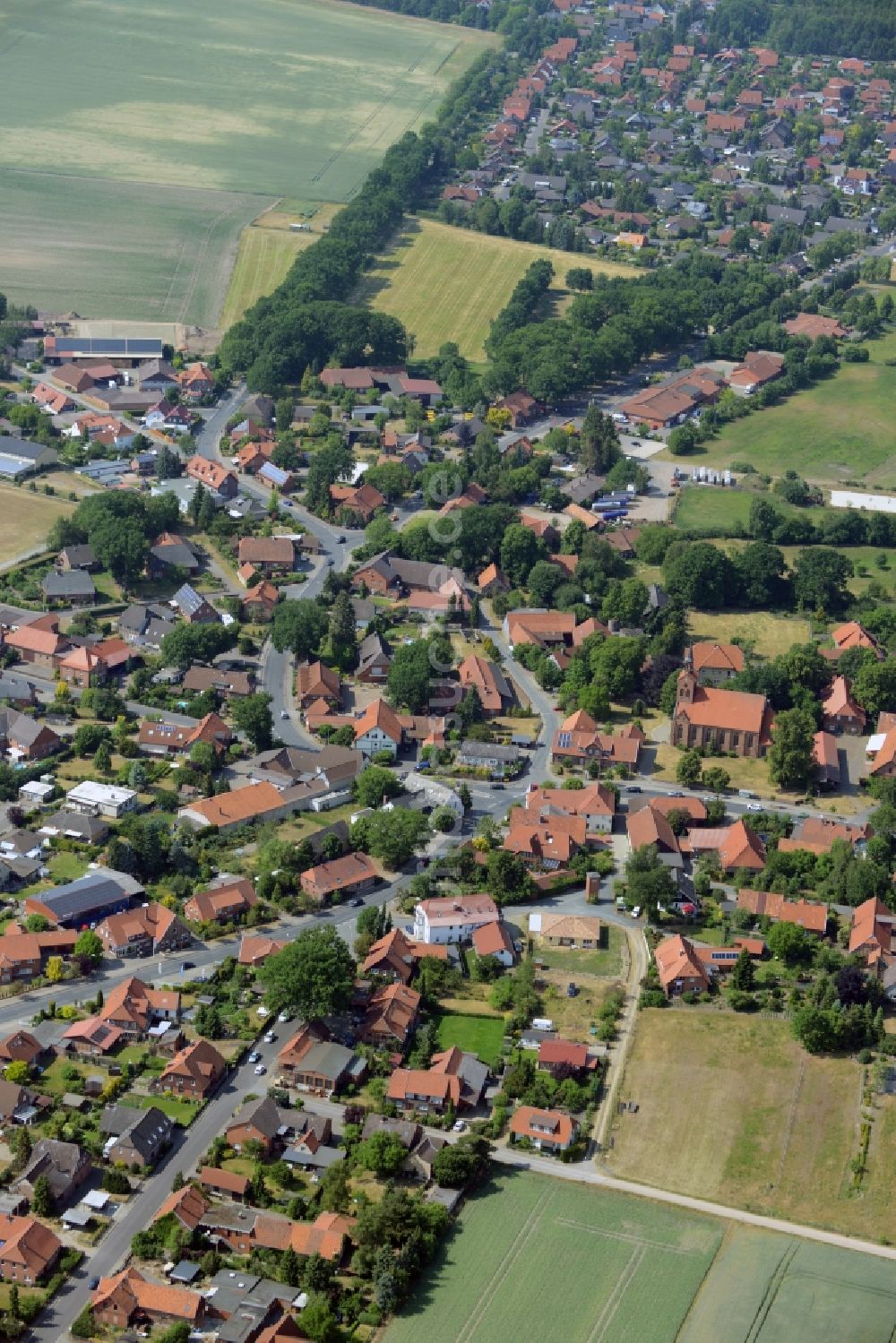 Luftbild Leiferde - Ortsansicht in Leiferde im Bundesland Niedersachsen