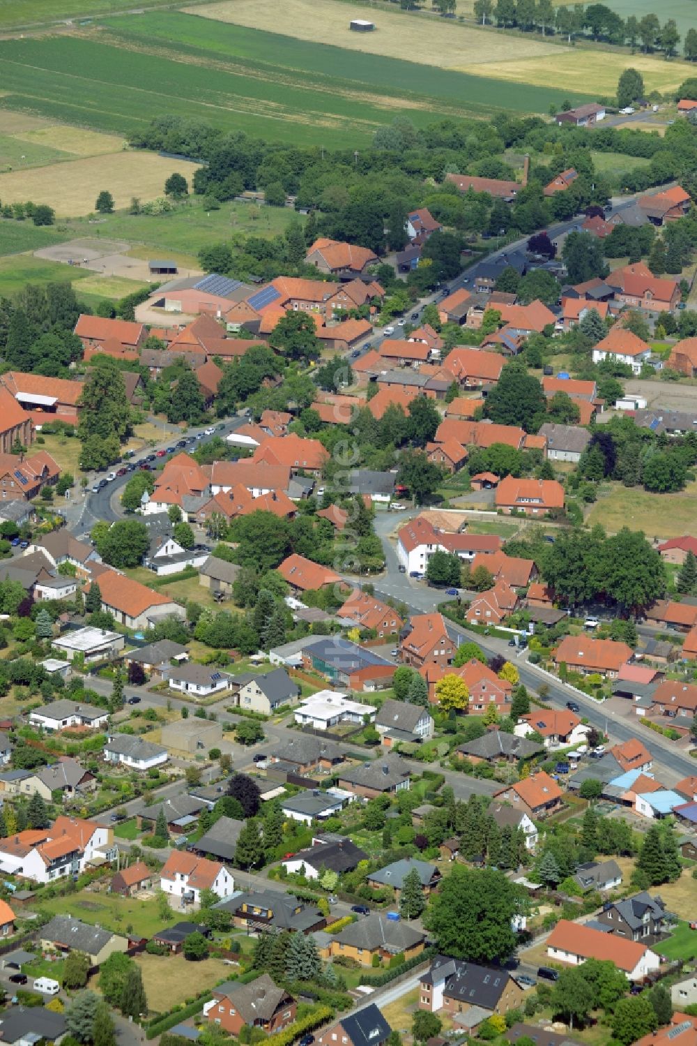 Luftaufnahme Leiferde - Ortsansicht in Leiferde im Bundesland Niedersachsen