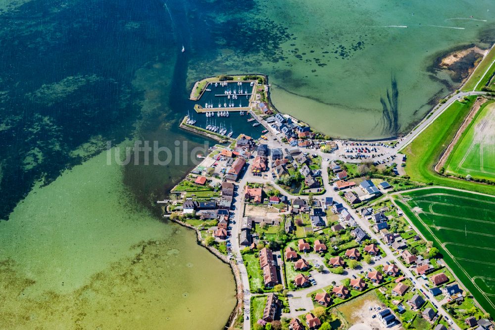 Luftbild Fehmarn - Ortsansicht vom Lemkenhafen in Fehmarn im Bundesland Schleswig-Holstein