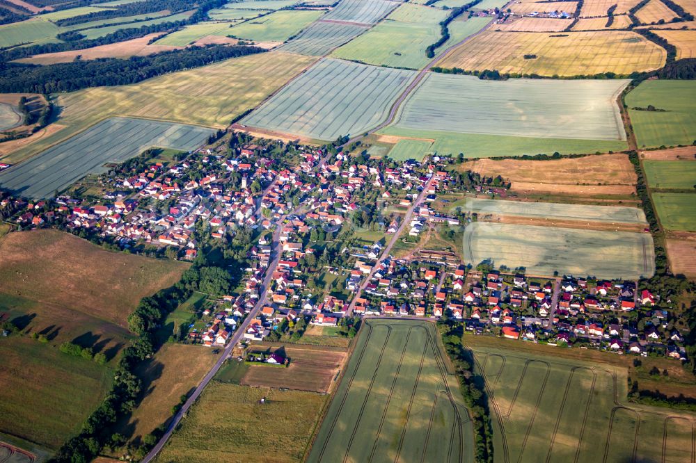 Lengefeld von oben - Ortsansicht in Lengefeld im Bundesland Sachsen-Anhalt, Deutschland