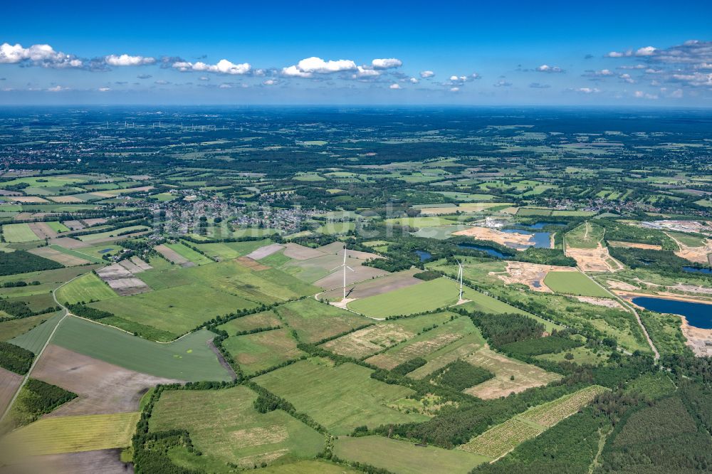 Lentföhrden von oben - Ortsansicht in Lentföhrden im Bundesland Schleswig-Holstein, Deutschland