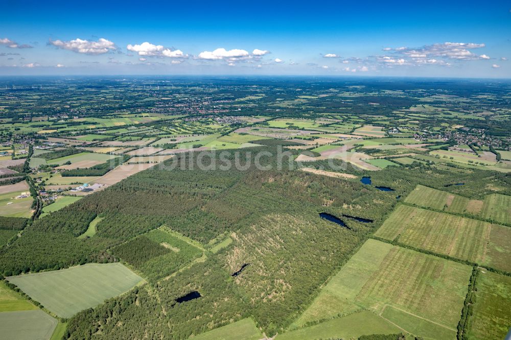 Lentföhrden von oben - Ortsansicht in Lentföhrden im Bundesland Schleswig-Holstein, Deutschland