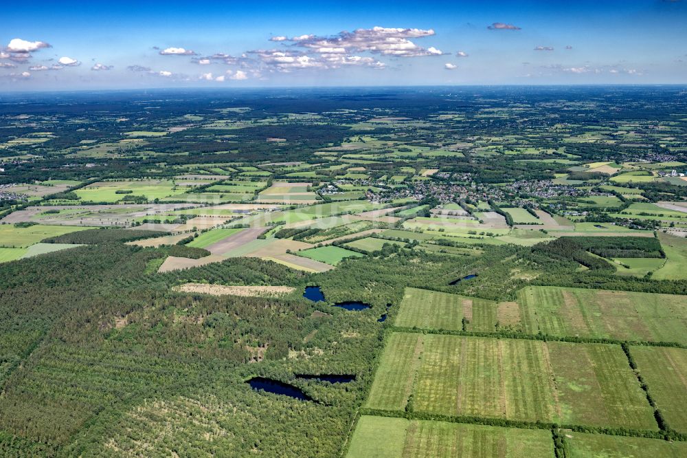 Lentföhrden aus der Vogelperspektive: Ortsansicht in Lentföhrden im Bundesland Schleswig-Holstein, Deutschland