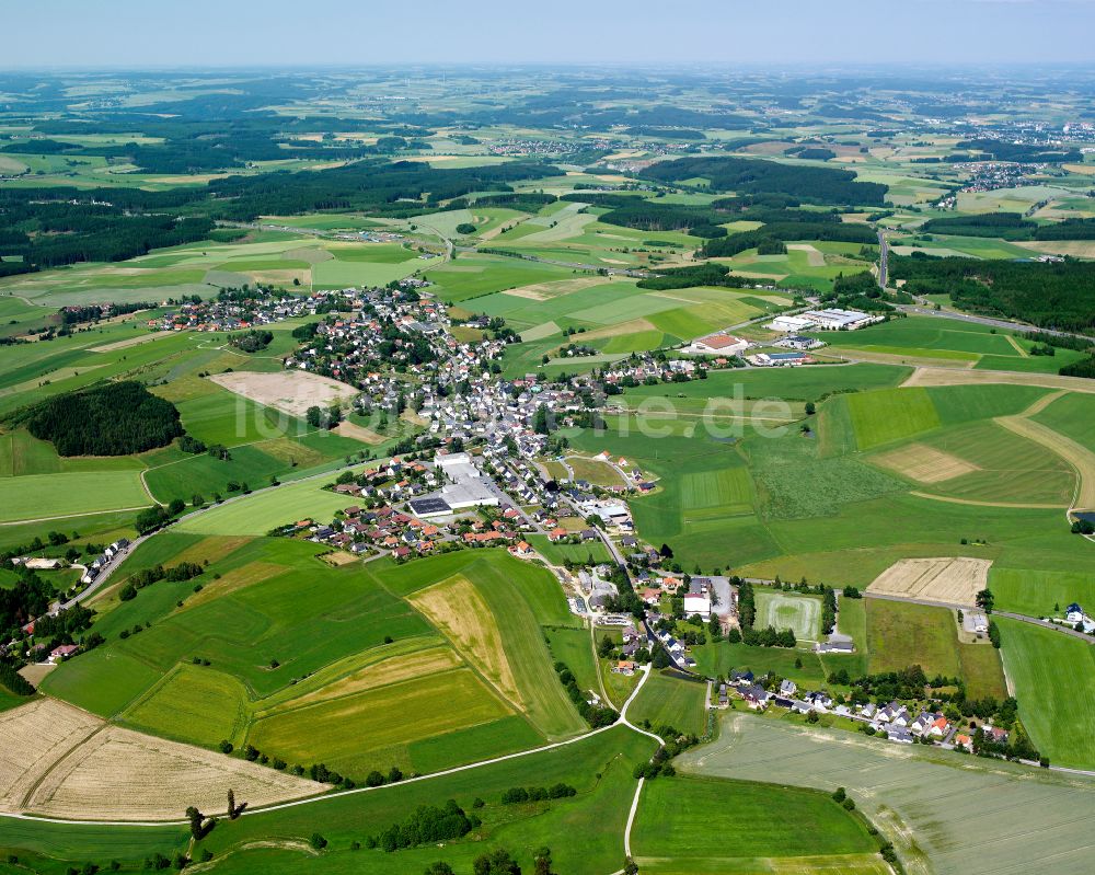 Leupoldsgrün von oben - Ortsansicht in Leupoldsgrün im Bundesland Bayern, Deutschland