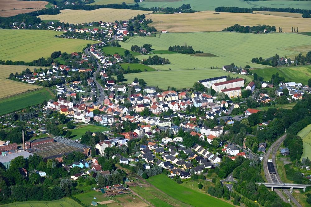 Luftaufnahme Lichtentanne - Ortsansicht in Lichtentanne im Bundesland Sachsen, Deutschland