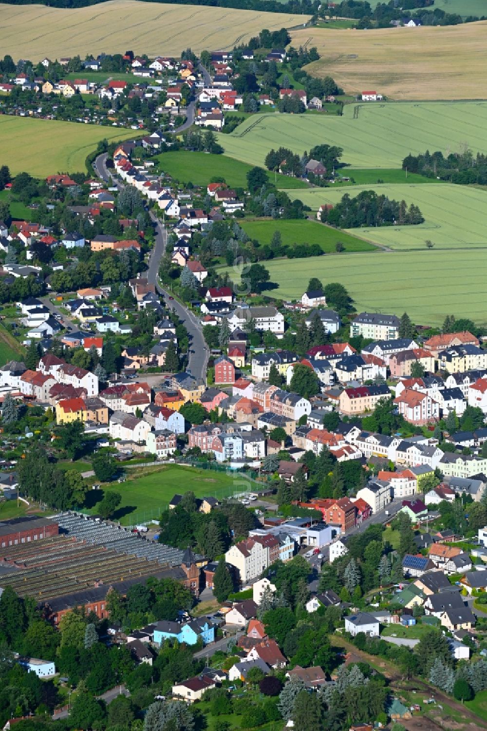 Luftbild Lichtentanne - Ortsansicht in Lichtentanne im Bundesland Sachsen, Deutschland