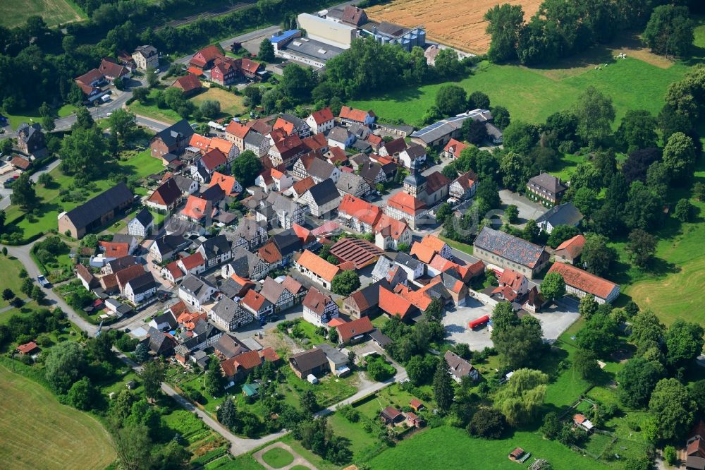 Luftaufnahme Liebenau - Ortsansicht in Liebenau im Bundesland Hessen, Deutschland