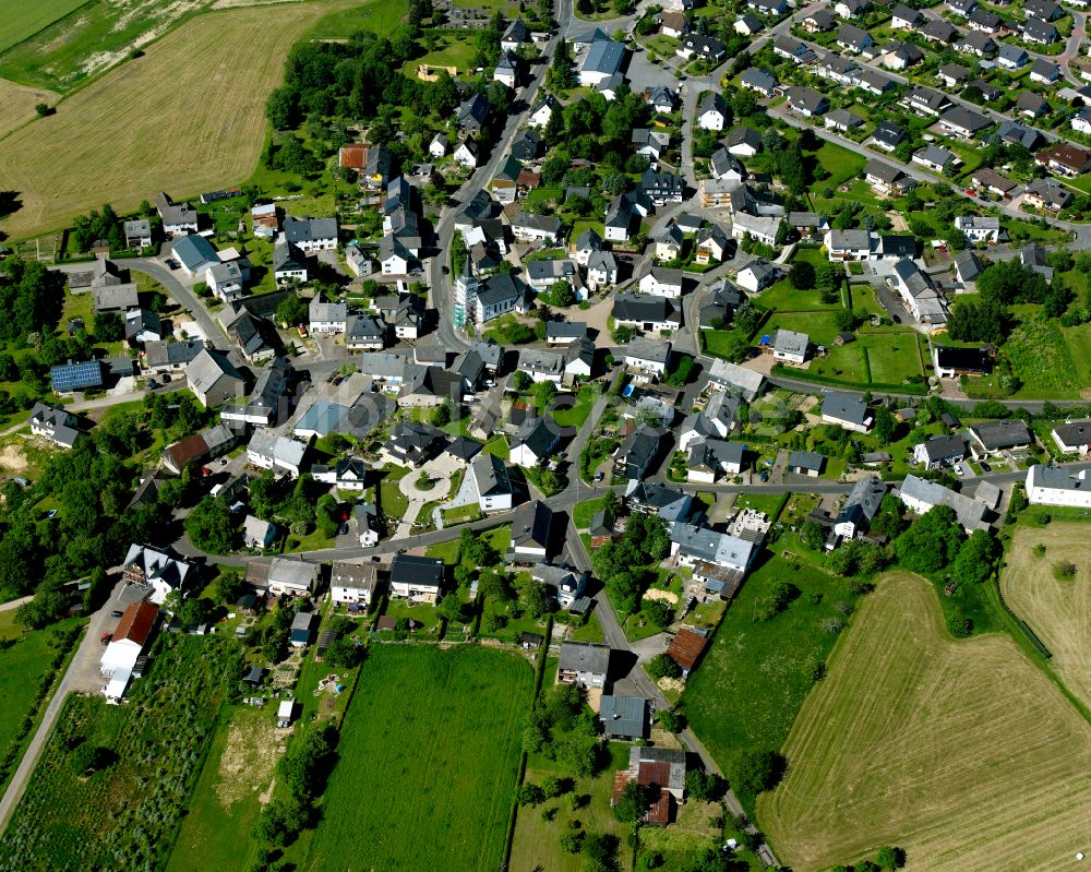 Liebshausen von oben - Ortsansicht in Liebshausen im Bundesland Rheinland-Pfalz, Deutschland