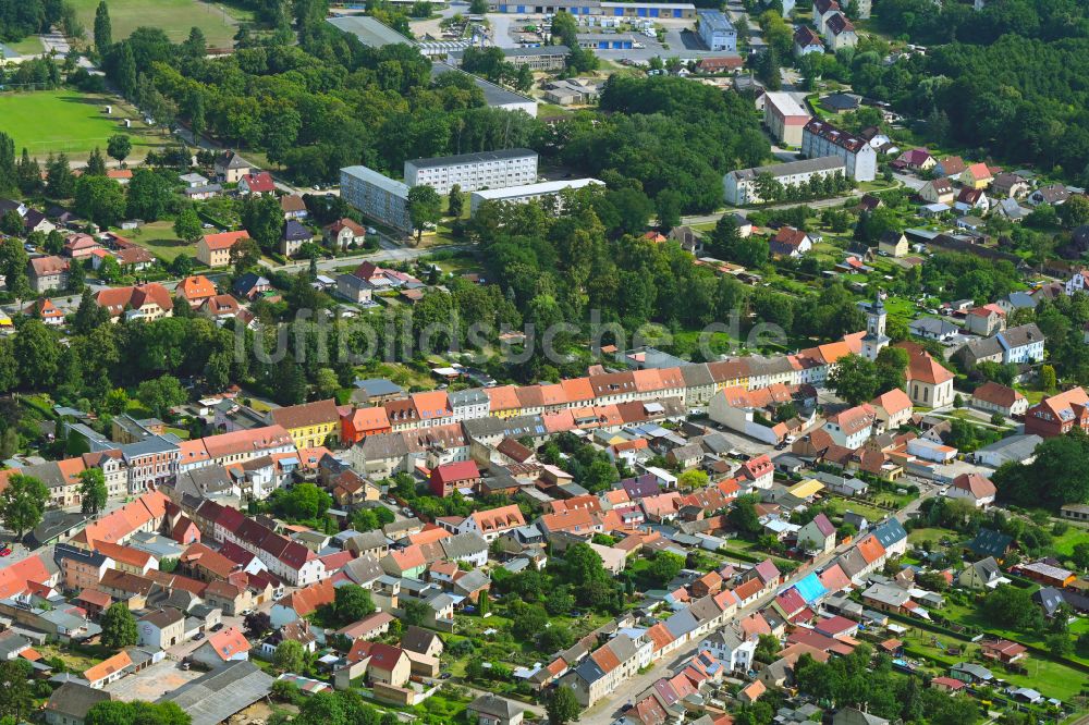 Lindow (Mark) aus der Vogelperspektive: Ortsansicht in Lindow (Mark) im Bundesland Brandenburg, Deutschland