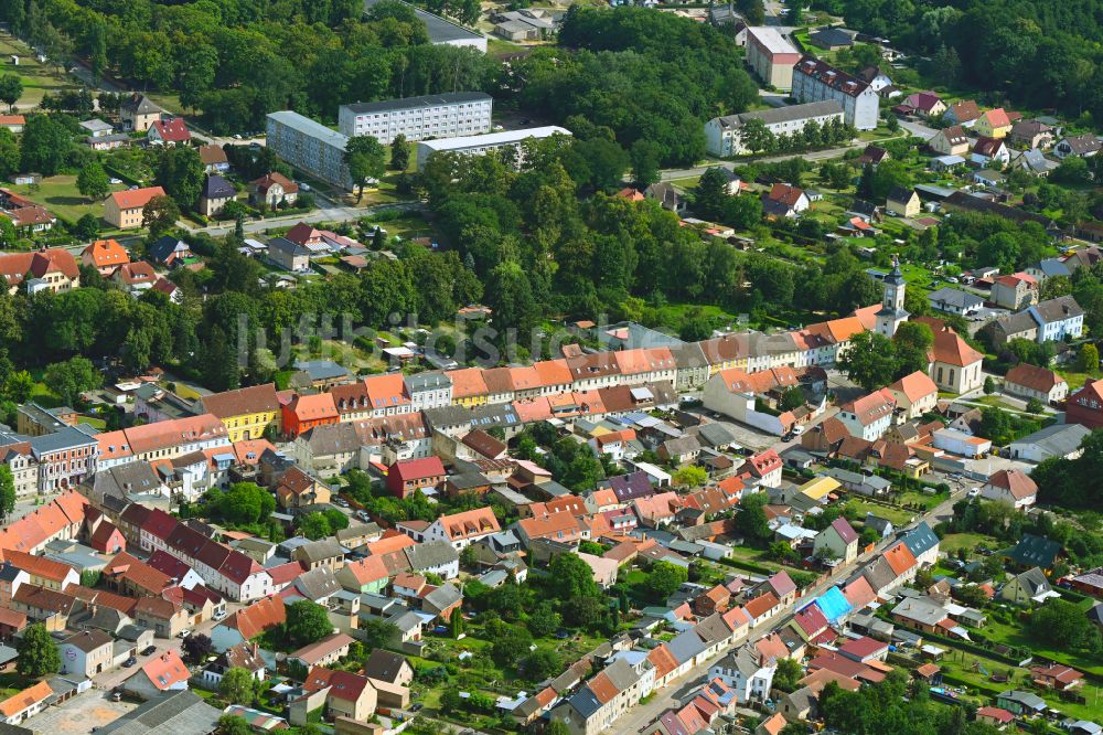 Luftbild Lindow (Mark) - Ortsansicht in Lindow (Mark) im Bundesland Brandenburg, Deutschland