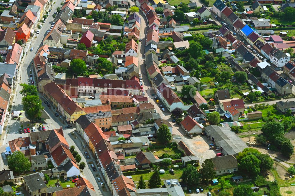 Lindow (Mark) aus der Vogelperspektive: Ortsansicht in Lindow (Mark) im Bundesland Brandenburg, Deutschland