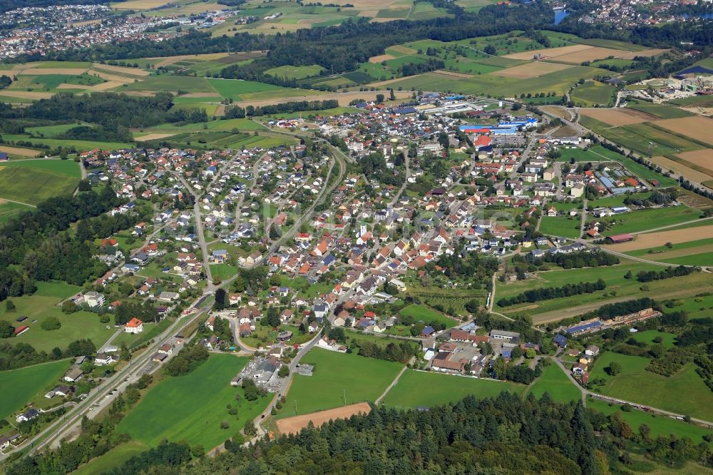 Luftbild Lottstetten - Ortsansicht in Lottstetten im Bundesland Baden-Württemberg, Deutschland