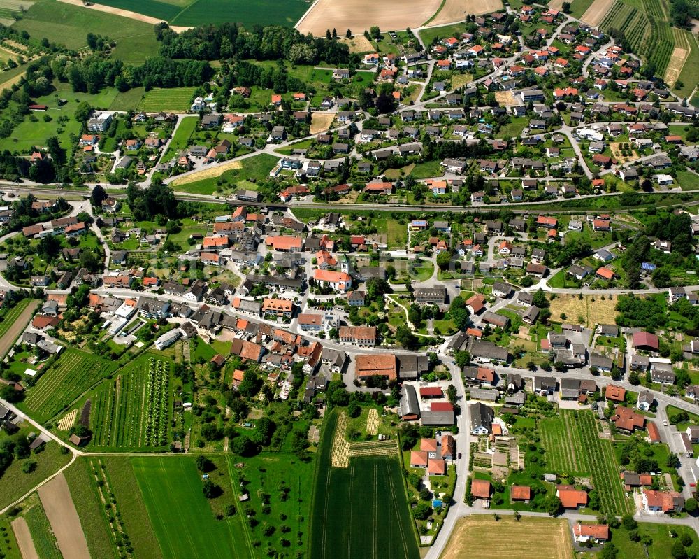 Luftaufnahme Lottstetten - Ortsansicht in Lottstetten im Bundesland Baden-Württemberg, Deutschland