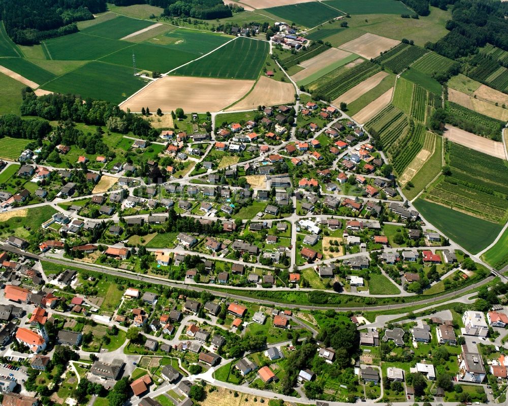 Luftaufnahme Lottstetten - Ortsansicht in Lottstetten im Bundesland Baden-Württemberg, Deutschland