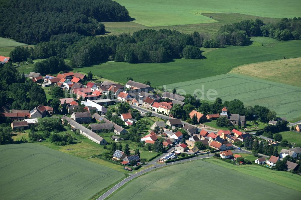 Luftaufnahme Bad Belzig - Ortsansicht von Lüssen in Bad Belzig im Bundesland Brandenburg