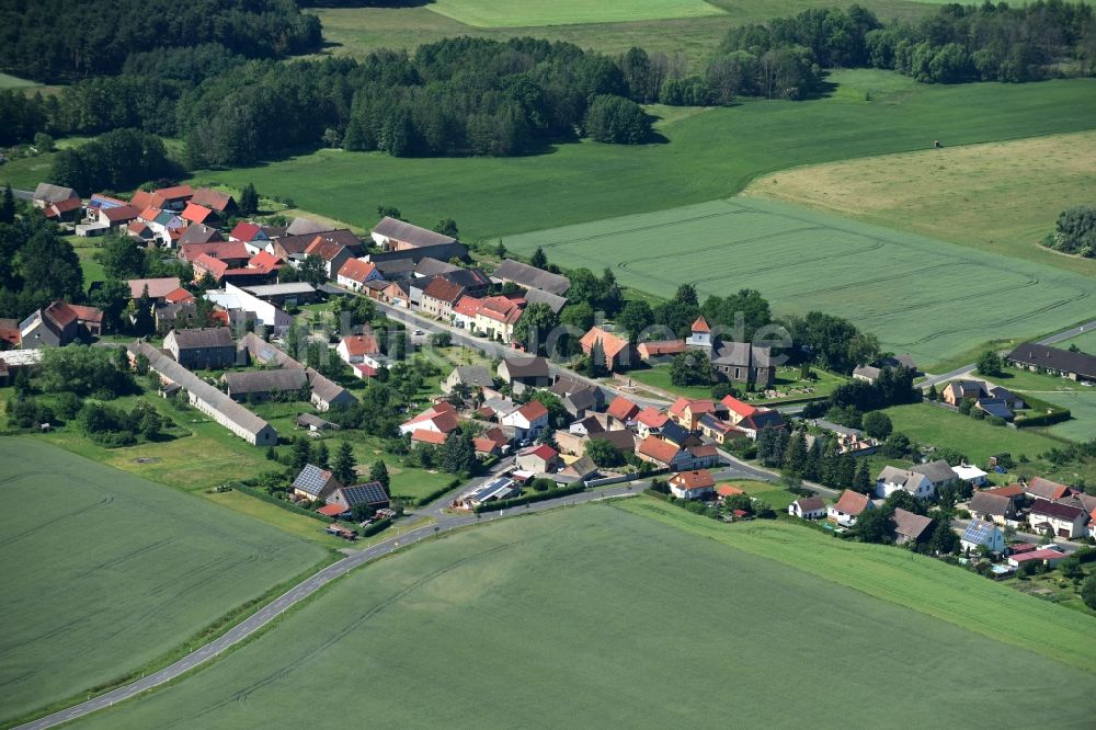 Bad Belzig von oben - Ortsansicht von Lüssen in Bad Belzig im Bundesland Brandenburg