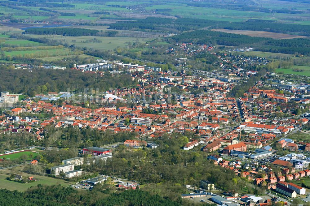 Ludwigslust von oben - Ortsansicht in Ludwigslust im Bundesland Mecklenburg-Vorpommern, Deutschland