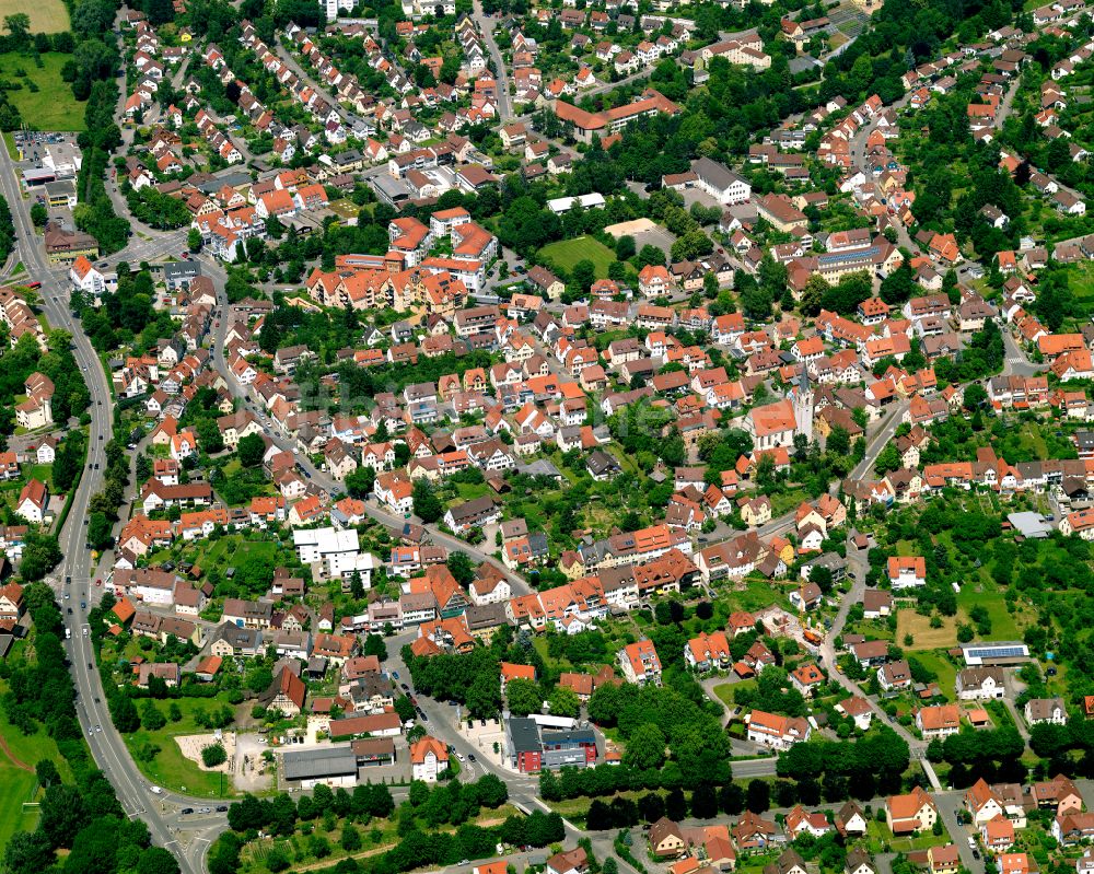 Lustnau aus der Vogelperspektive: Ortsansicht in Lustnau im Bundesland Baden-Württemberg, Deutschland