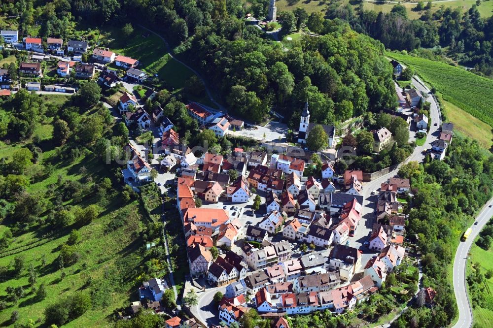 Luftaufnahme Löwenstein - Ortsansicht in Löwenstein im Bundesland Baden-Württemberg, Deutschland