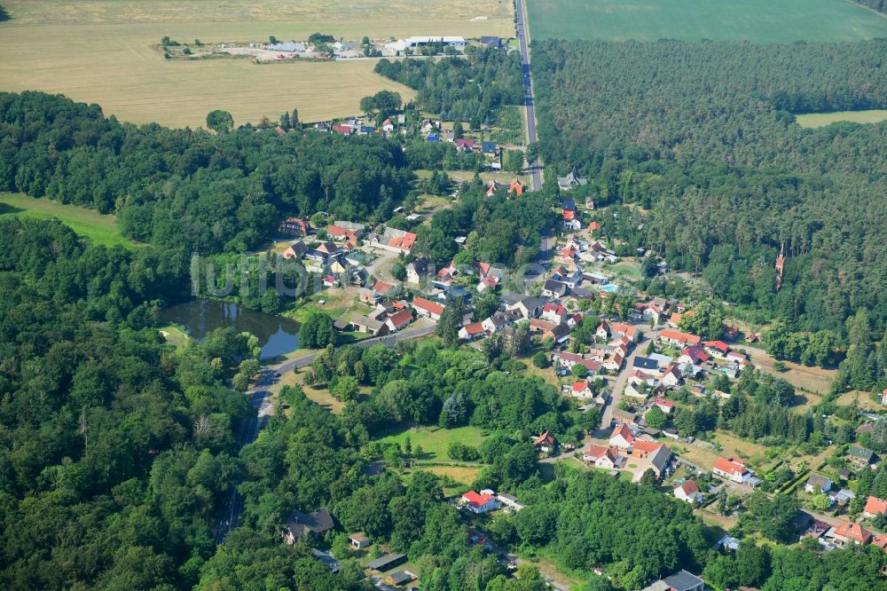 Magdeburgerforth von oben - Ortsansicht in Magdeburgerforth im Bundesland Sachsen-Anhalt, Deutschland