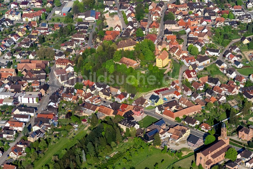 Mahlberg von oben - Ortsansicht in Mahlberg im Bundesland Baden-Württemberg