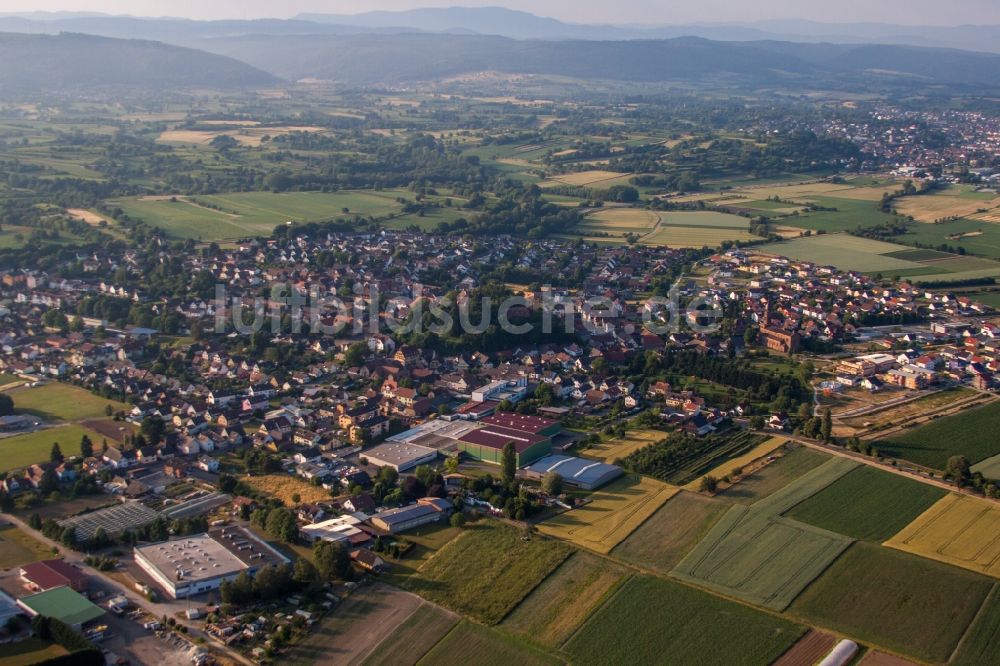 Mahlberg aus der Vogelperspektive: Ortsansicht in Mahlberg im Bundesland Baden-Württemberg, Deutschland