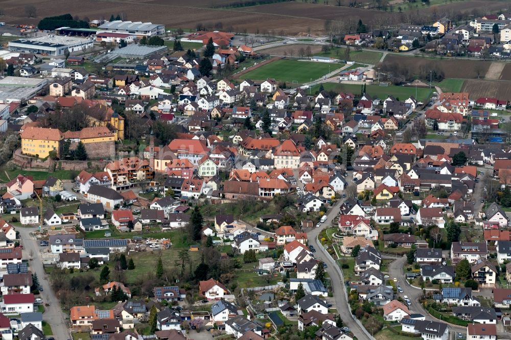 Luftaufnahme Mahlberg - Ortsansicht in Mahlberg im Bundesland Baden-Württemberg, Deutschland