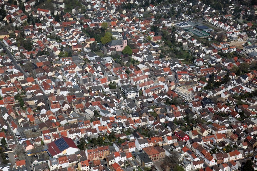 Mainz Bretzenheim aus der Vogelperspektive: Ortsansicht von Mainz Bretzenheim im Bundesland Rheinland-Pfalz