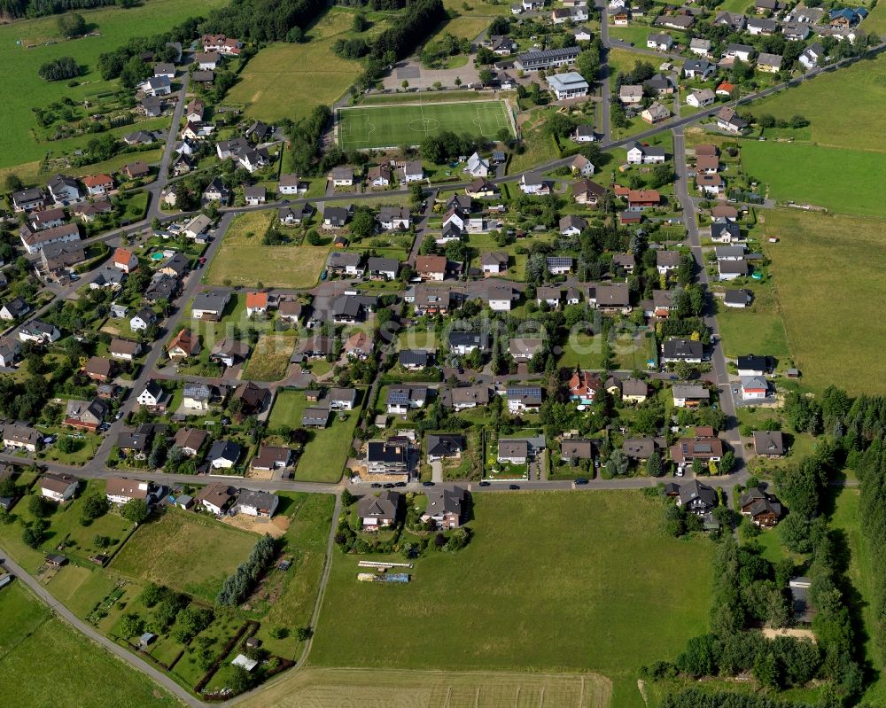 Malberg von oben - Ortsansicht von Malberg im Bundesland Rheinland-Pfalz