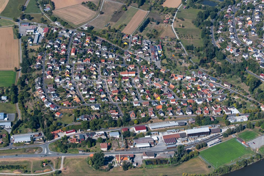 Marienbrunn aus der Vogelperspektive: Ortsansicht in Marienbrunn im Bundesland Bayern, Deutschland