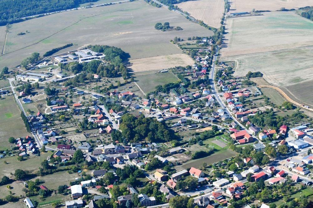 Marnitz von oben - Ortsansicht in Marnitz im Bundesland Mecklenburg-Vorpommern, Deutschland