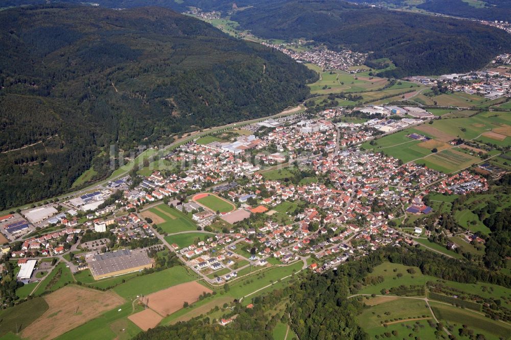 Maulburg von oben - Ortsansicht von Maulburg im Wiesental im Bundesland Baden-Württemberg