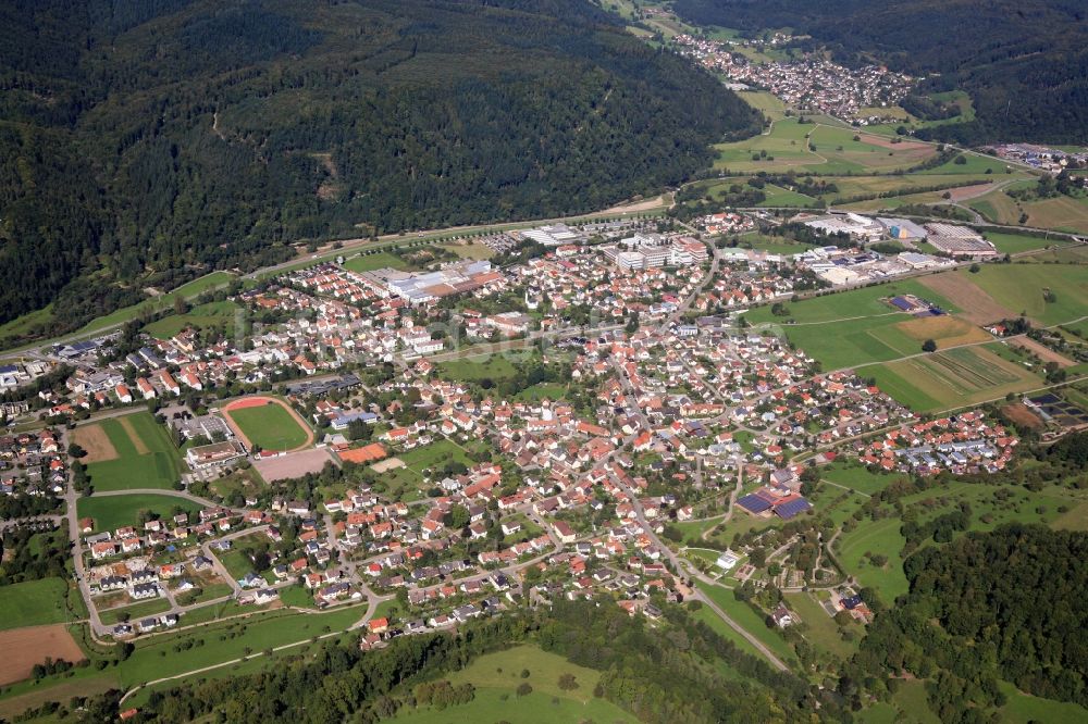 Maulburg aus der Vogelperspektive: Ortsansicht von Maulburg im Wiesental im Bundesland Baden-Württemberg