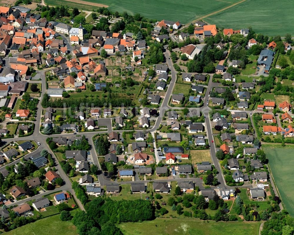 Luftaufnahme Meddersheim - Ortsansicht von Meddersheim im Bundesland Rheinland-Pfalz