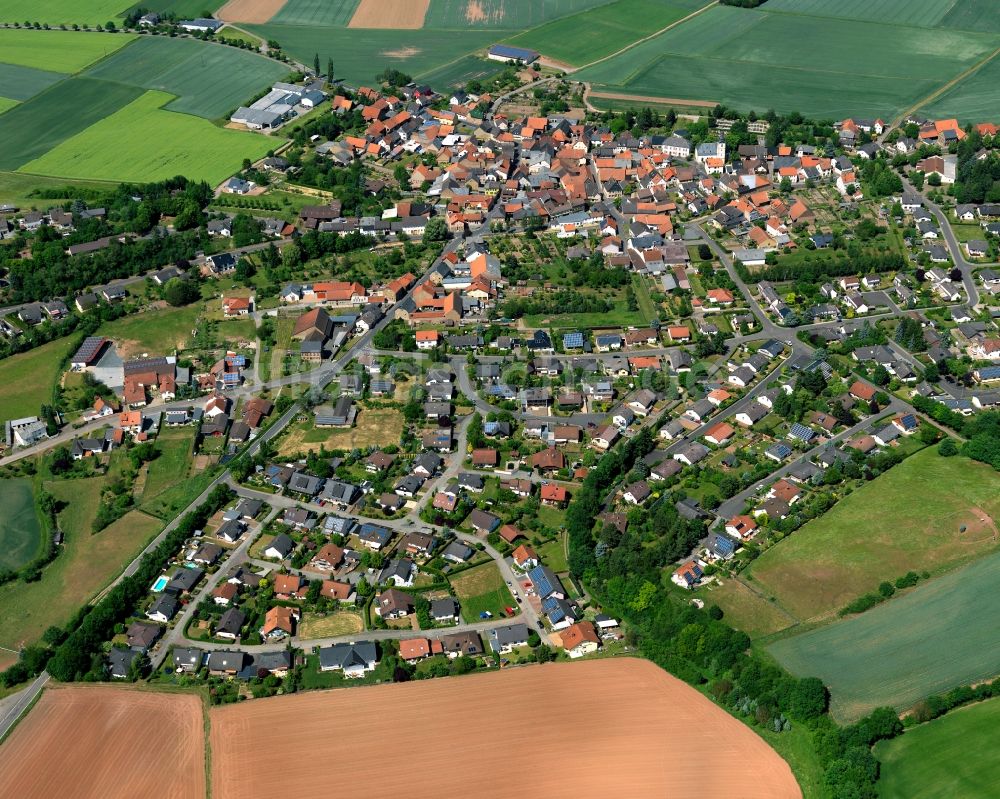 Meddersheim von oben - Ortsansicht von Meddersheim im Bundesland Rheinland-Pfalz