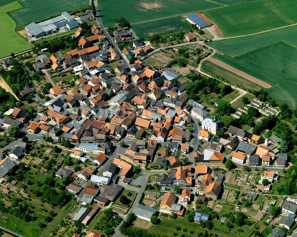 Meddersheim aus der Vogelperspektive: Ortsansicht von Meddersheim im Bundesland Rheinland-Pfalz