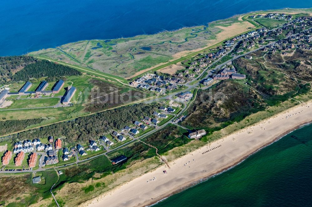 Luftbild Rantum (Sylt) - Ortsansicht an der Meeres-Küste in Rantum (Sylt) auf der Insel Sylt im Bundesland Schleswig-Holstein, Deutschland