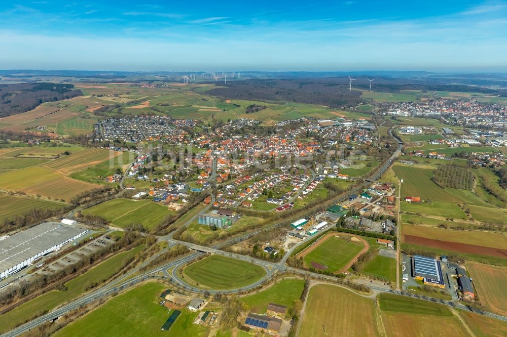 Luftaufnahme Mengeringhausen - Ortsansicht in Mengeringhausen im Bundesland Hessen, Deutschland