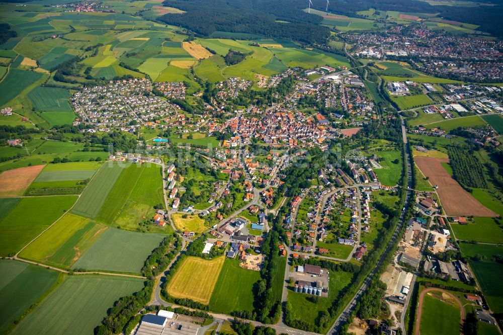 Mengeringhausen aus der Vogelperspektive: Ortsansicht in Mengeringhausen im Bundesland Hessen, Deutschland