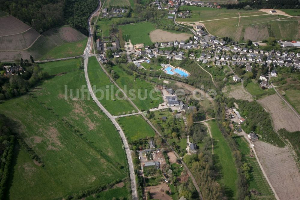 Mertesdorf aus der Vogelperspektive: Ortsansicht von Mertesdorf im Bundesland Rheinland-Pfalz