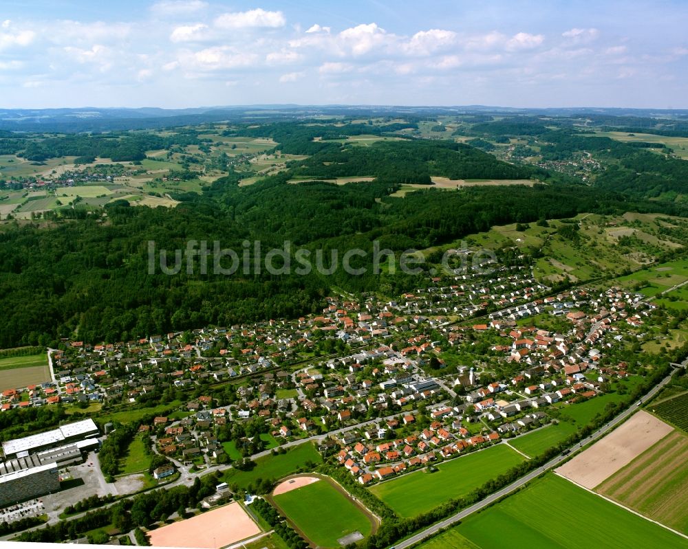 Metteberberg von oben - Ortsansicht in Metteberberg im Bundesland Baden-Württemberg, Deutschland