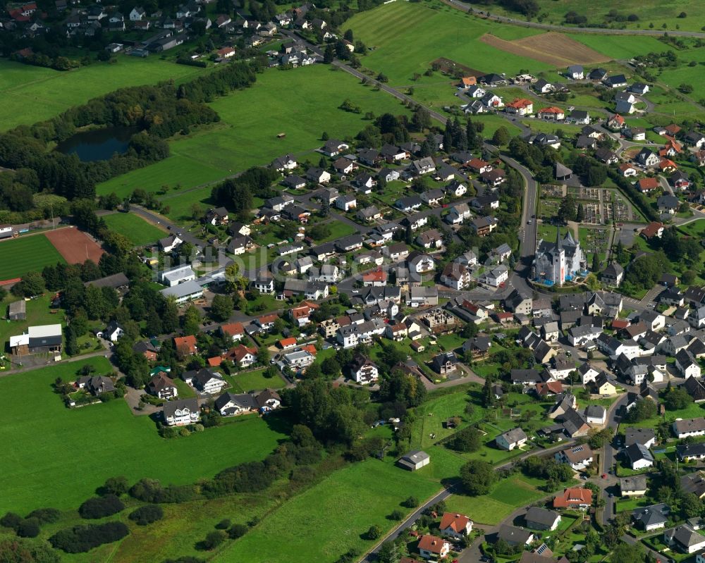 Meudt aus der Vogelperspektive: Ortsansicht von Meudt im Bundesland Rheinland-Pfalz