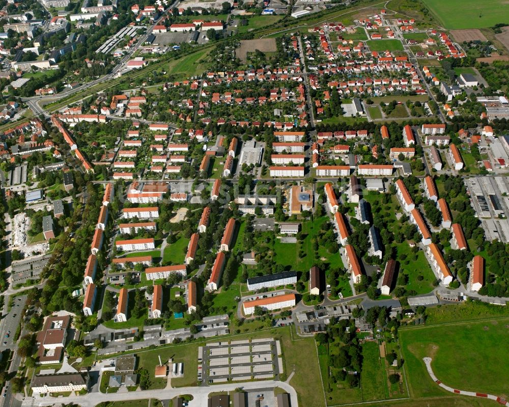 Luftaufnahme Mühlhausen/Thüringen - Ortsansicht in Mühlhausen im Bundesland Thüringen, Deutschland