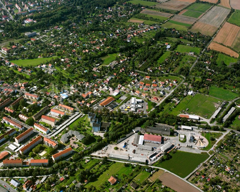 Luftaufnahme Mühlhausen/Thüringen - Ortsansicht in Mühlhausen im Bundesland Thüringen, Deutschland