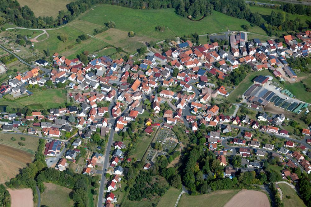 Luftbild Mittelsinn - Ortsansicht in Mittelsinn im Bundesland Bayern, Deutschland